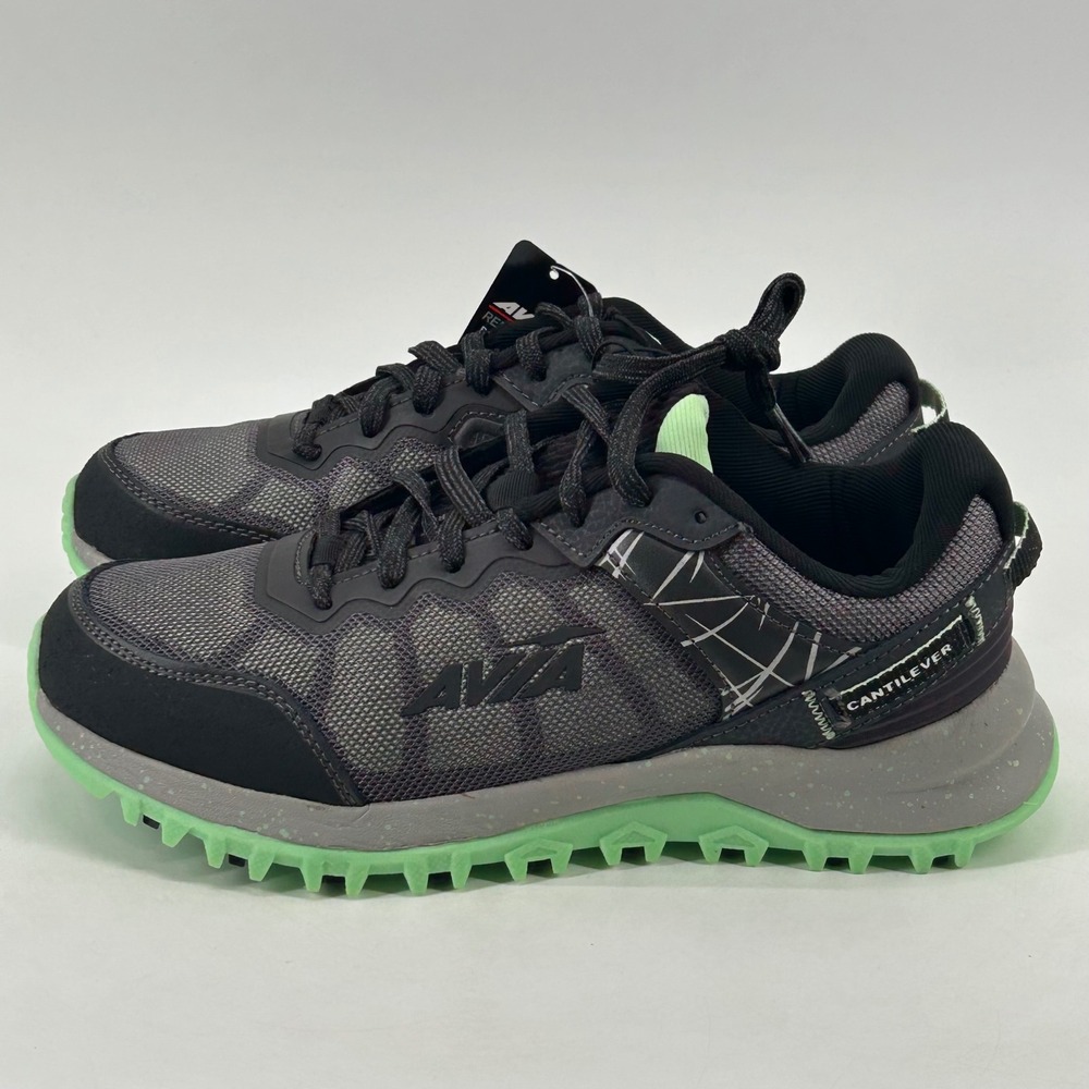 Avia Avi-Ultra Trail Running Shoes Womens 9 Black Grey Mint NWT Reflective